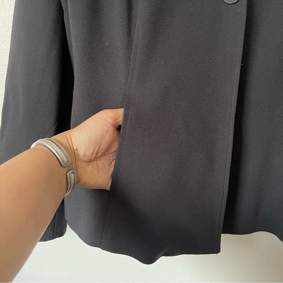 Eileen Fisher Gray button blazer size Large preowned - Picture 5 of 7